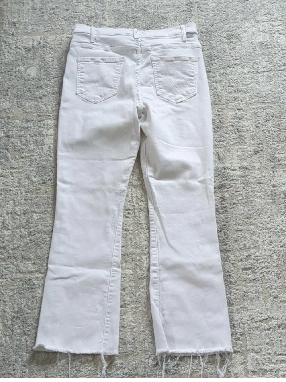 MOTHER The Hustler Ankle Fray Jeans Fairest Of Them All Size 29